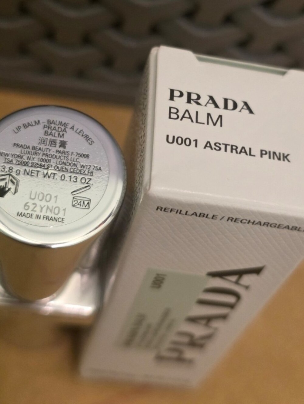 Prada Blushing Care lip balm Color U001 - ASTRAL PINK. BNIB - Picture 8 of 8